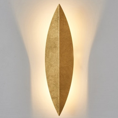 Art Deco Leaf Wall Lamp Gold