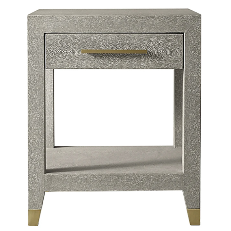 Charles Stingray Gray Side Table Приставной стол серый скат