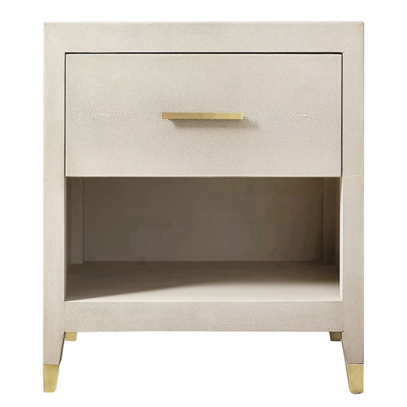 Charles Stingray Ivory Bedside table Тумбочка скат