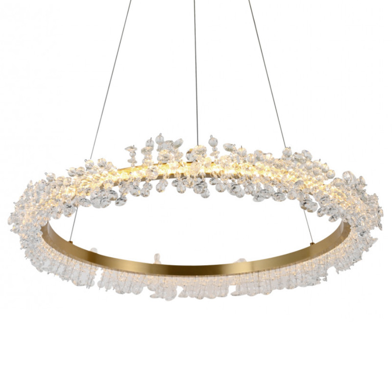 Crystal round chandelier Светильник Кольцо из Хрусталя