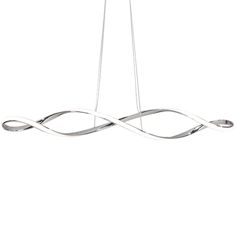 Cветильников в виде замкнутой спирали ELISEUS Серебро