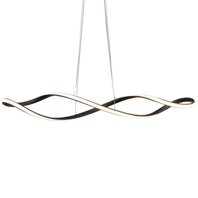 Cветильников в виде замкнутой спирали ELISEUS Черный