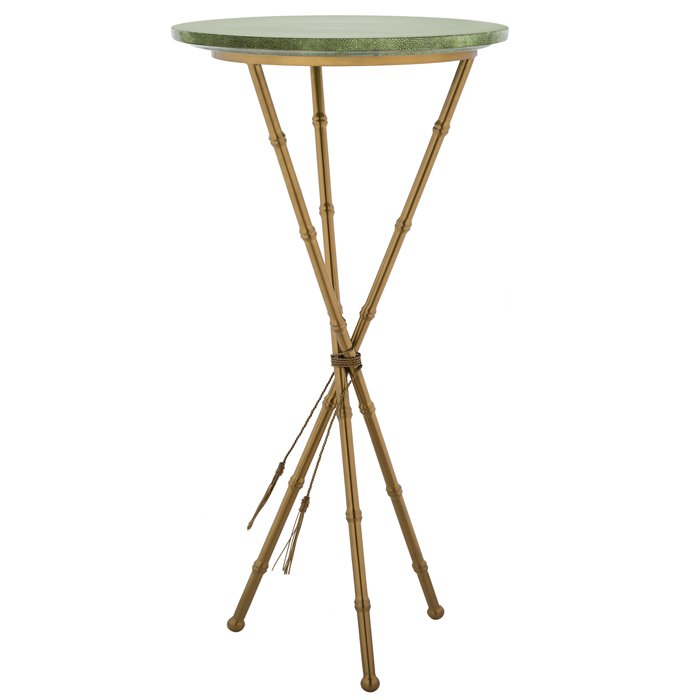 Green Stingray Skin Side Tables
