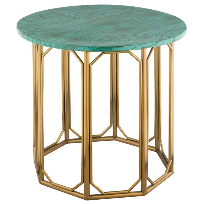 Malachite Modern Side Tables