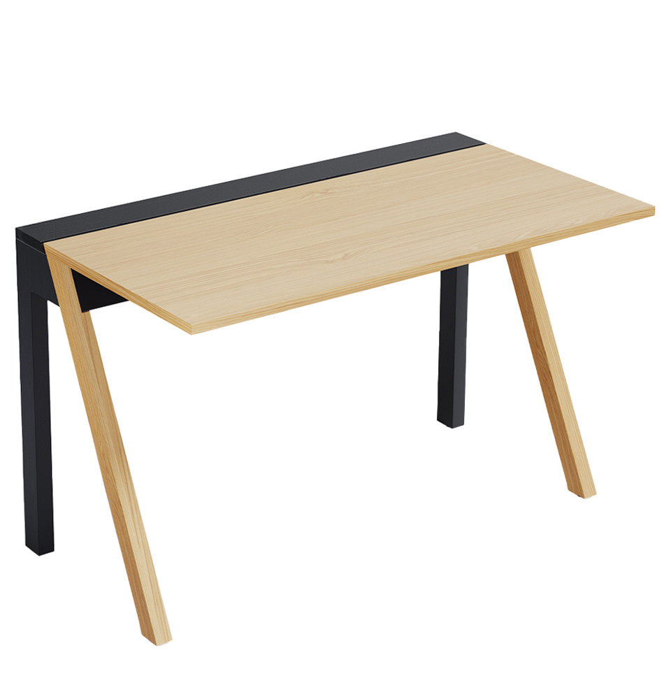 Plane стол письменный из натурального светлого дуба и металла