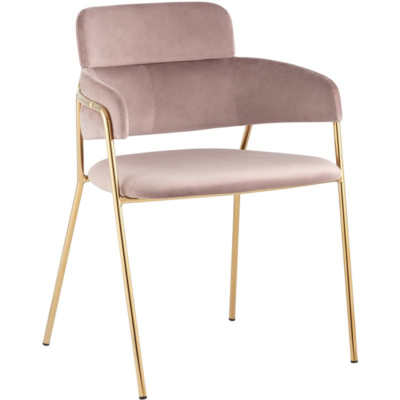 Polina chair Пепельно-Розовый Велюр