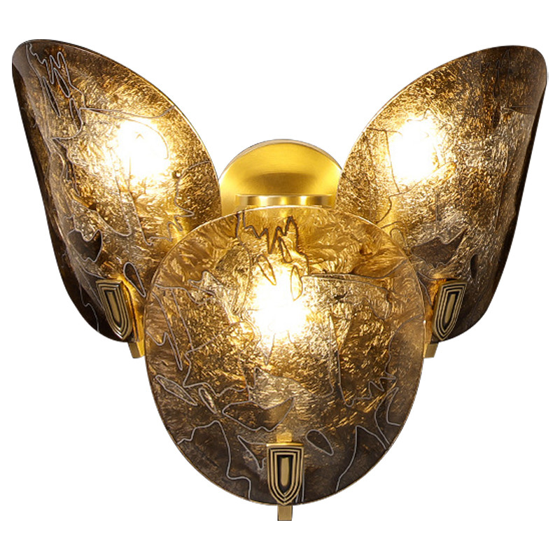 RIFFLE WALL Бра с ручной росписью 3 плафона