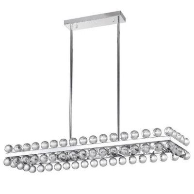 Sacramento Transparent Balls Rectangle Chandelier