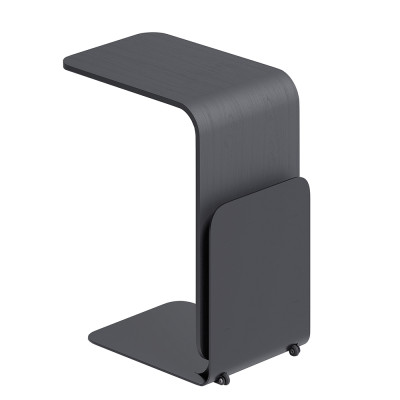 Stolik 90 Журнальный столик из шпона ясеня с чёрной эмалью