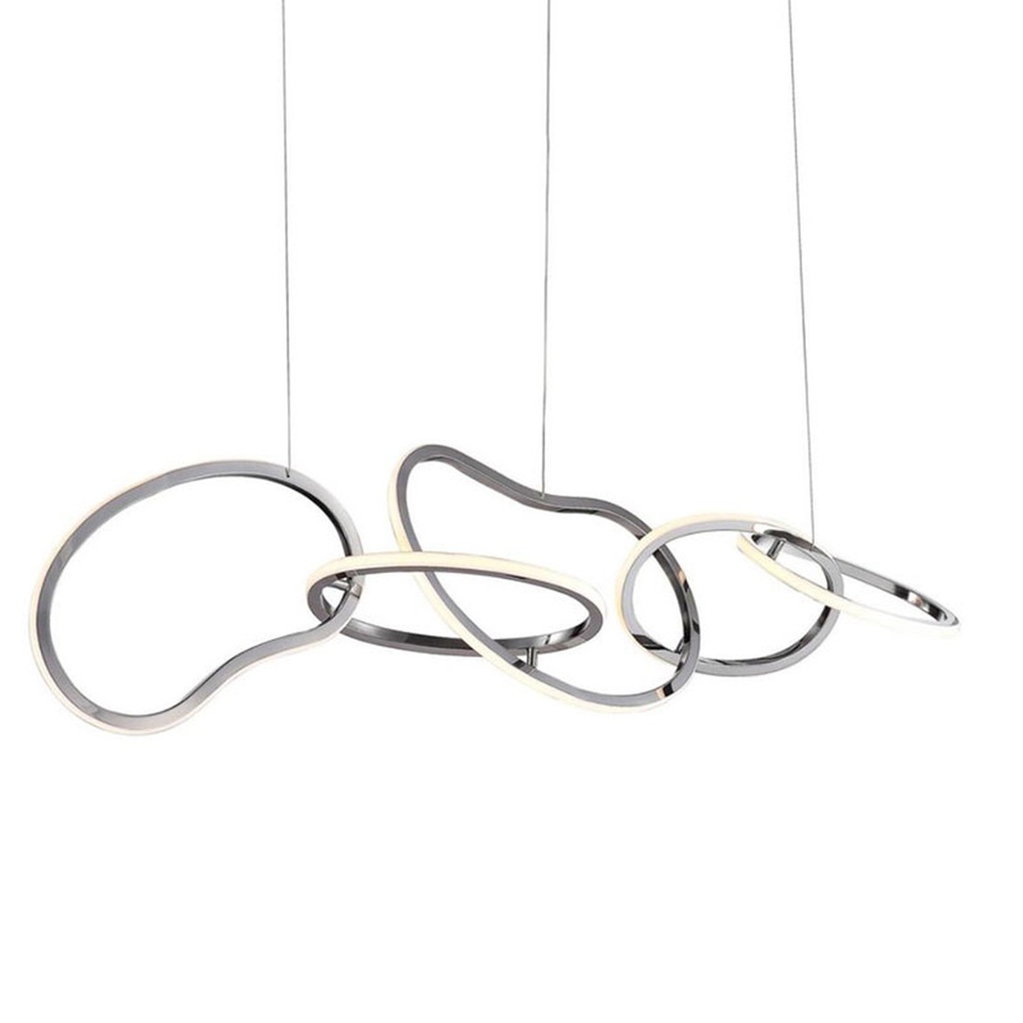 Unfolded Hanging RING Silver