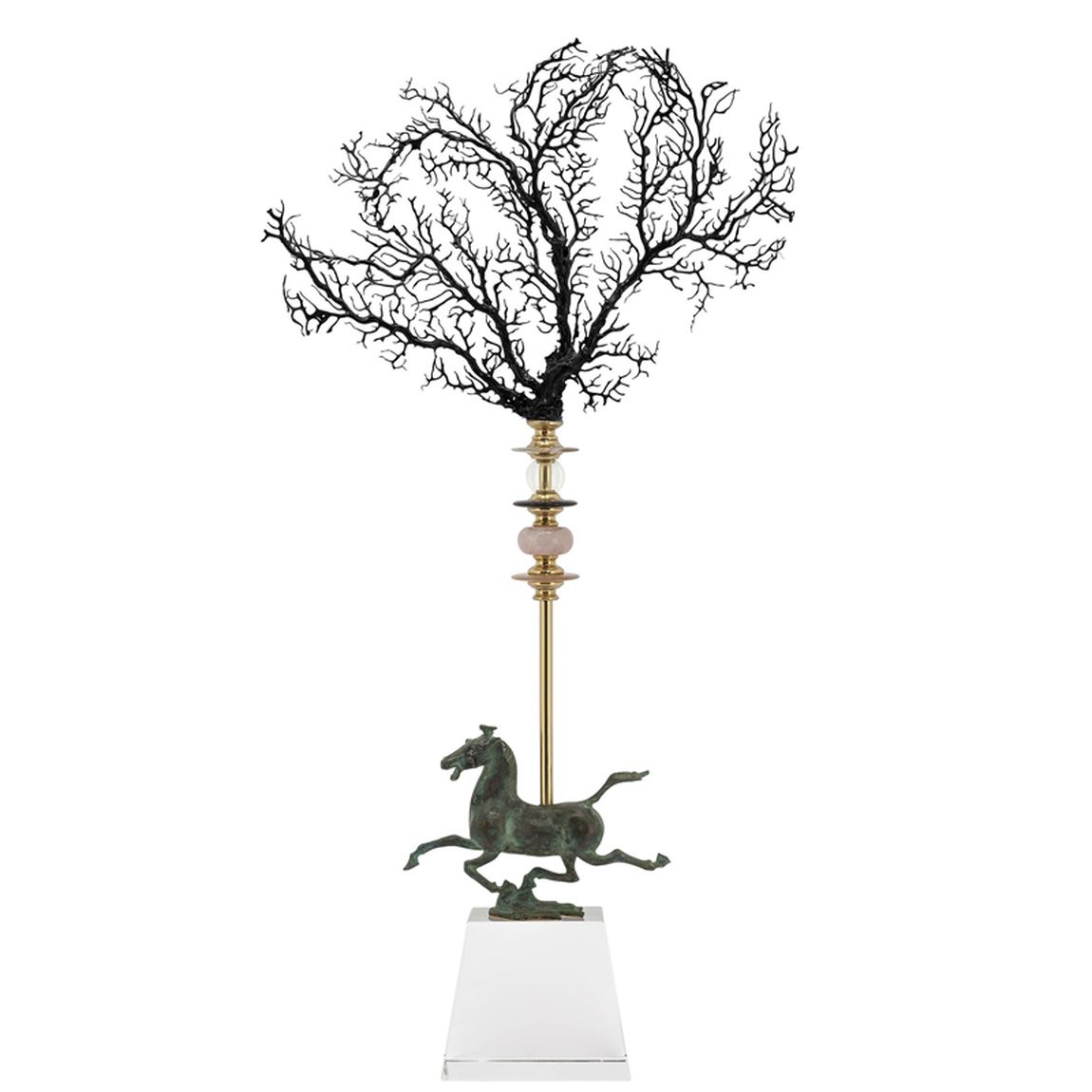 Аксессуар OBELISQUE CORAL HORSE black