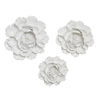 Аксессуар на стену Decor Flowers Rose Hip white