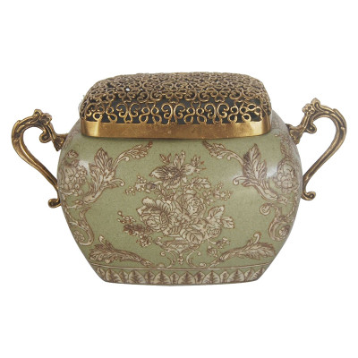 Аромалампа фарфоровая с орнаментом Amelia