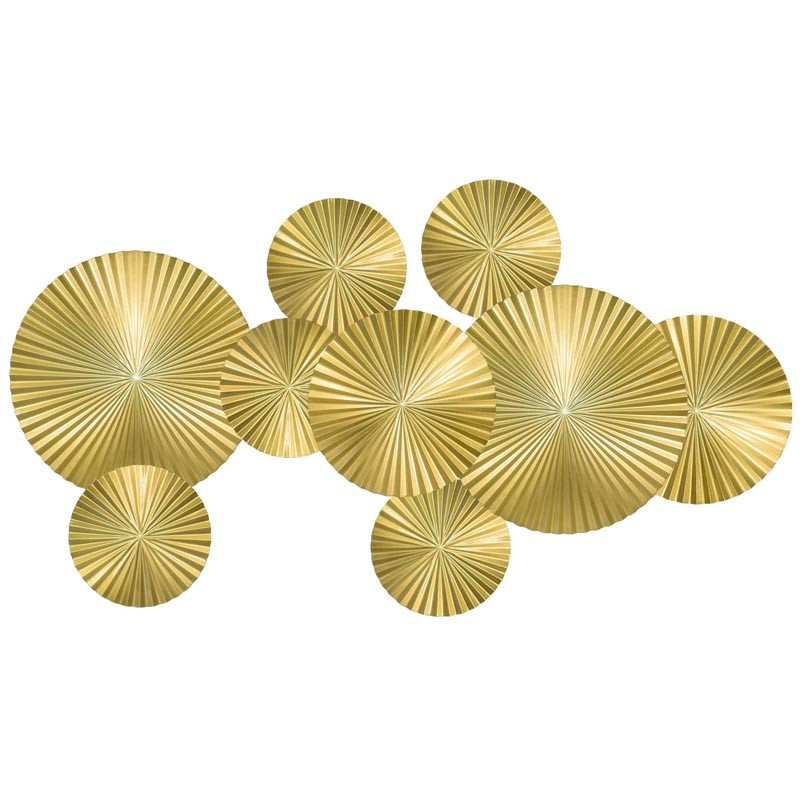 Арт-объект Apollo Gold Wall Plaque Disc 9