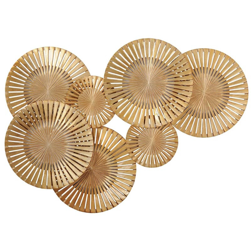 Арт-объект Apollo Gold Wall Plaque Disc gap 7