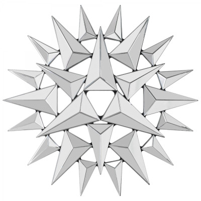 Арт-объект на стену Mirror Spikes
