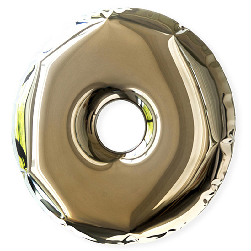 Арт-объект на стену Rondo Polished Stainless Steel Wall Mirror by Zieta Gold