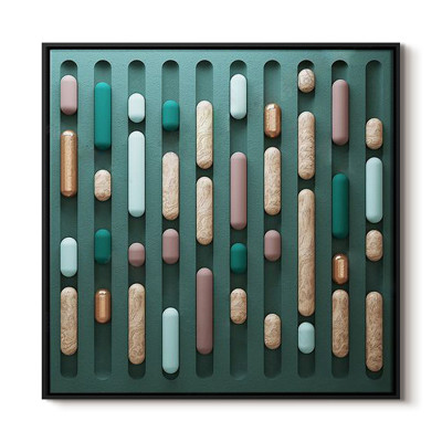 Арт-объект на стену деревянный Pill