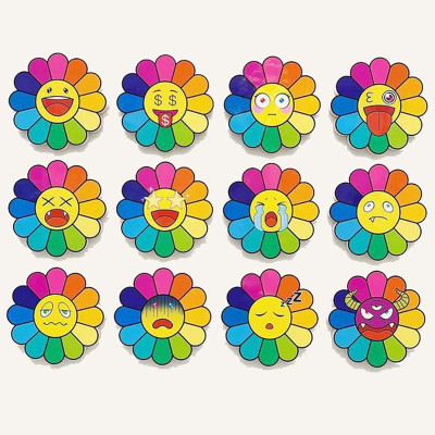 Арт-объекты на стену веселые цветы Takashi Murakami flower