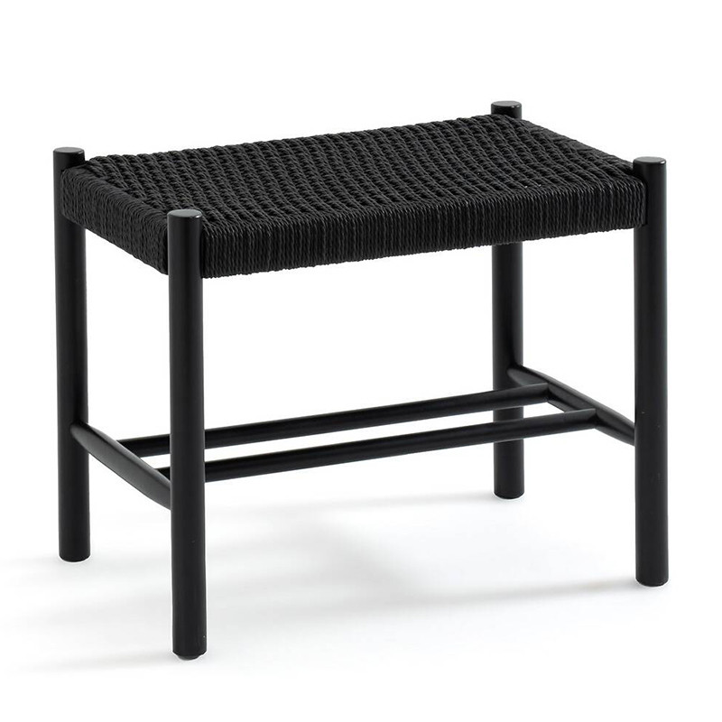 Банкетка Enzo Wicker Black Banquet mini