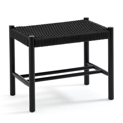 Банкетка Enzo Wicker Black Banquet mini