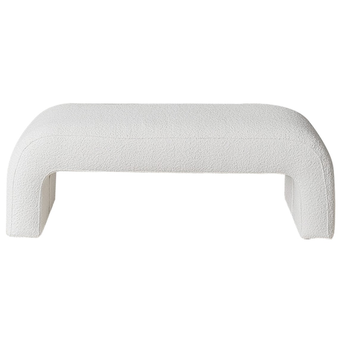 Банкетка Karl Springer Style Large Waterfall Bench in Ivory Boucle