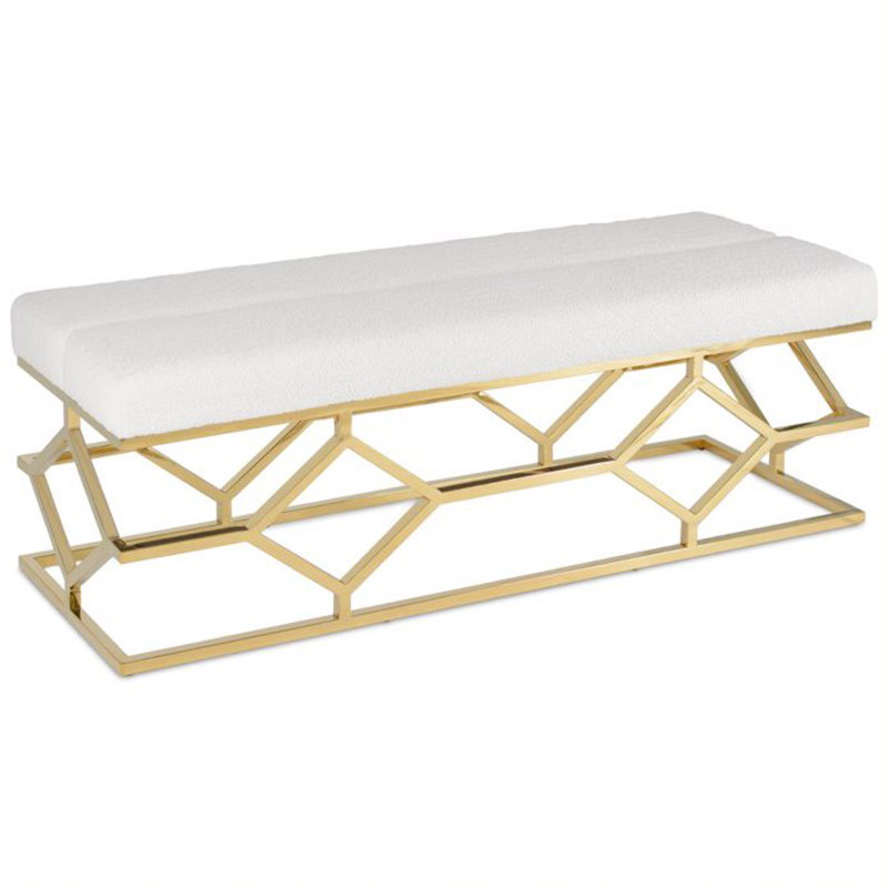 Банкетка Lilou Boucle white