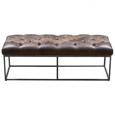 Банкетка из Винтажной Натуральной кожи