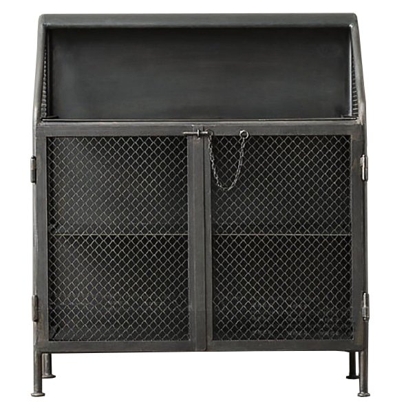 Бар металлический в стиле Лофт Vintage French Factory Bar Cart