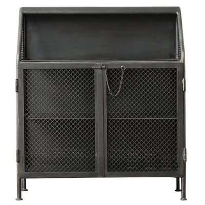 Бар металлический в стиле Лофт Vintage French Factory Bar Cart