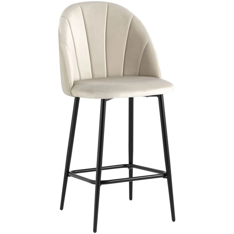 Барный Стул Balsari S Chair Молочный Велюр