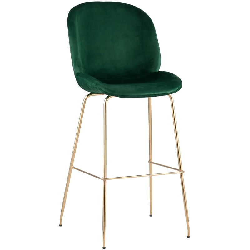 Барный Стул Зеленый Велюр Vendramin Chair