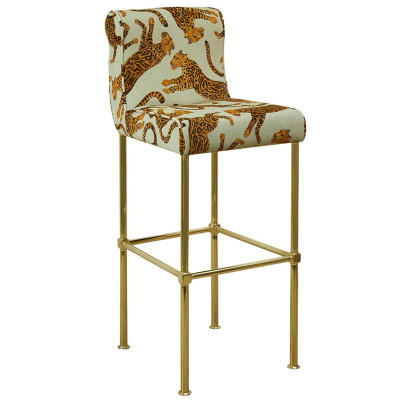 Барный Стул Сафари с орнаментом Kings Stone Bar Stool