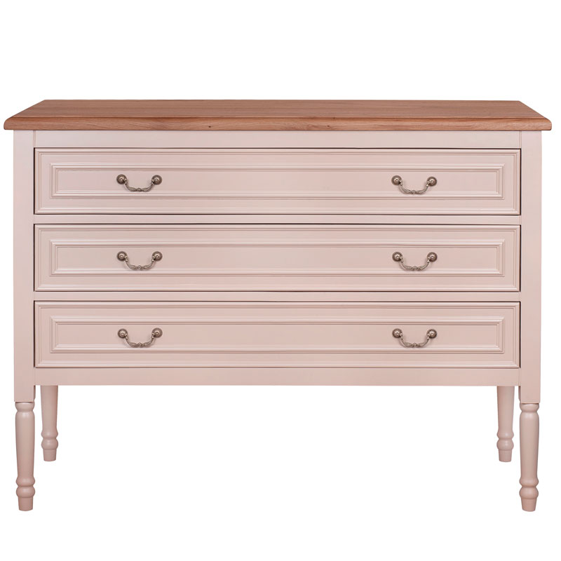 Бежевый комод из дуба Amelia beige