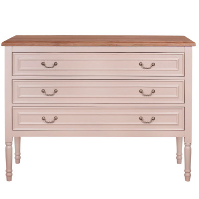 Бежевый комод из дуба Amelia beige