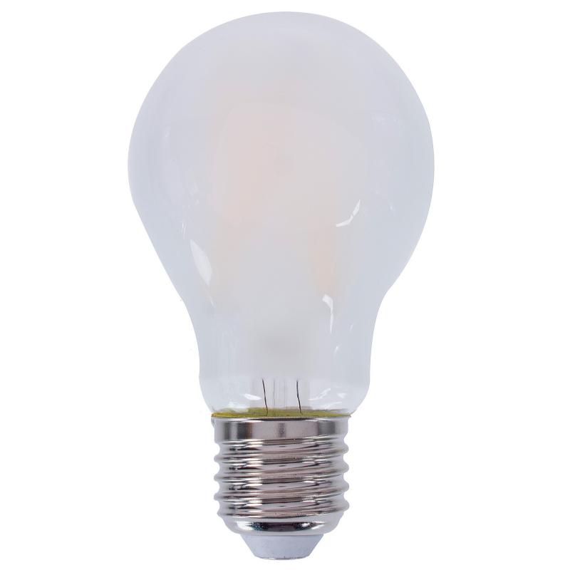 Белая матовая лампочка LED E27 6W