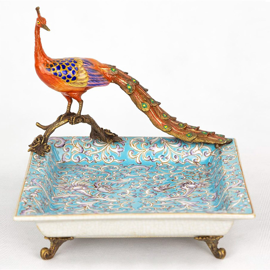 Блюдо Fire Peacock