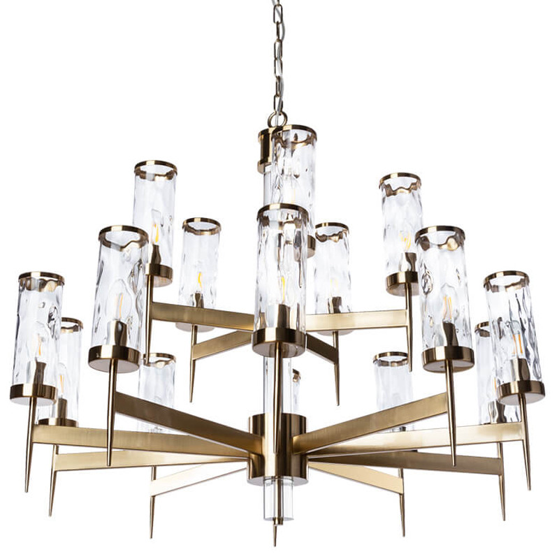 Большая люстра Brass Wheel в Американском стиле