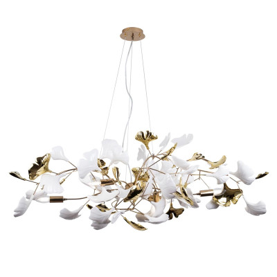 Большая люстра Wintery flover с Белыми декоративными плафонами