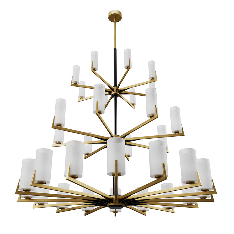 Большая люстра из латуни Brass Candle