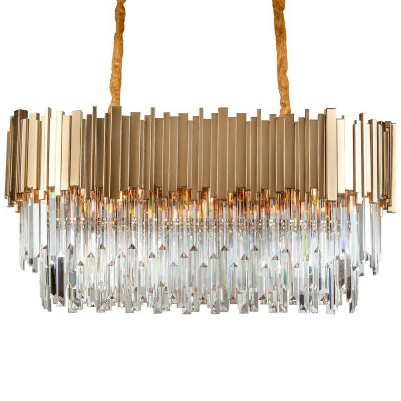 Большая многоярусная люстра Cascade Glass Metal Luxxu Chandelier 100