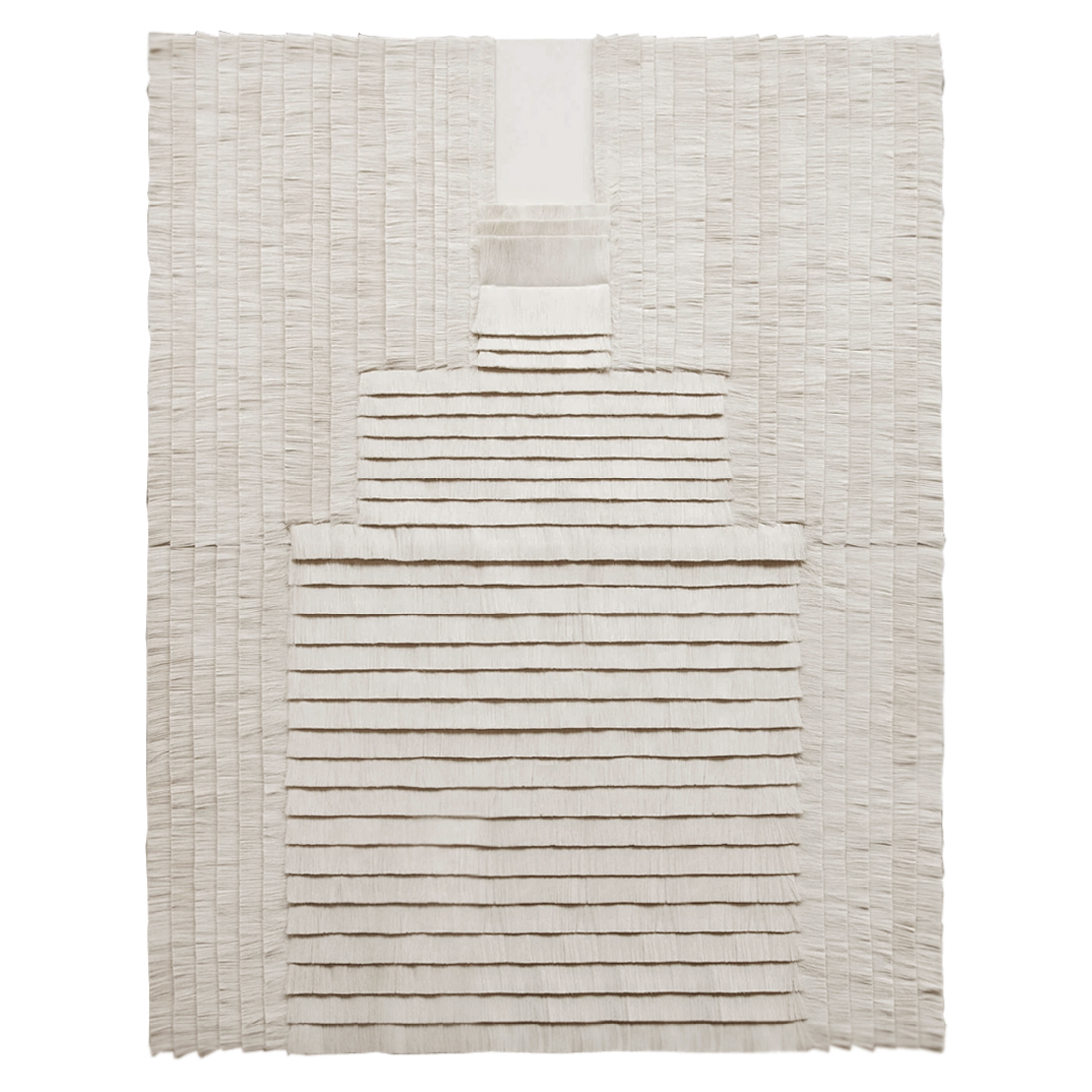 Большое Панно Абстракция белые нити Huipil Wall Hanging