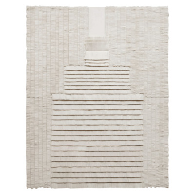 Большое Панно Абстракция белые нити Huipil Wall Hanging