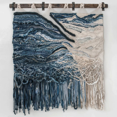 Большой гобелен в синих оттенках Blue Undine