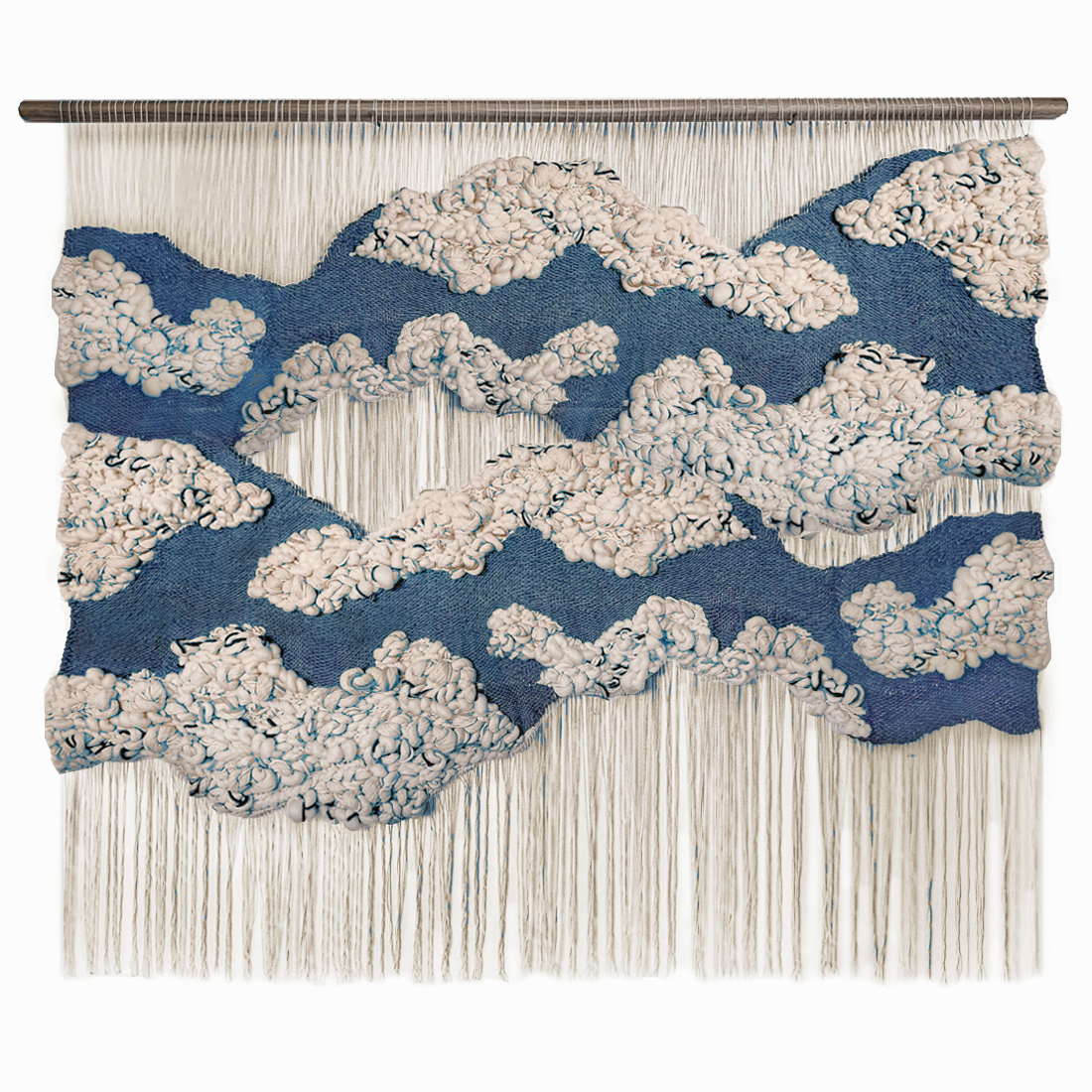 Большой дизайнерский Гобелен Misty Morning III Blue