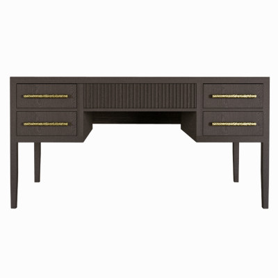 Большой Рабочий стол Primo с 5 выдвижными ящиками Темный орех