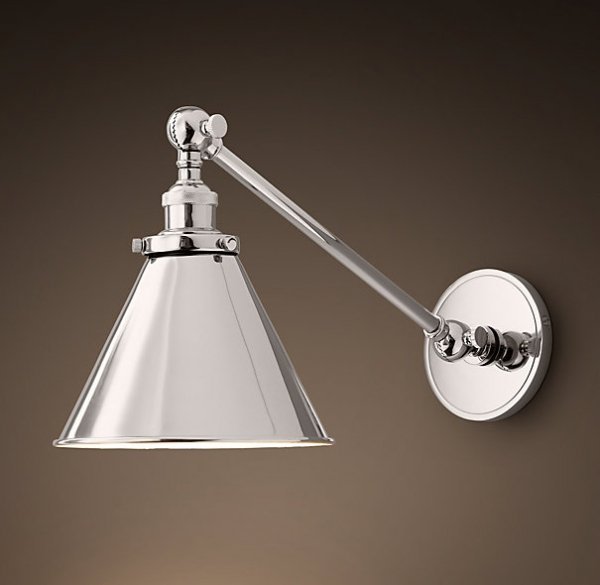 Бра 20TH C Library Single Sconce silver