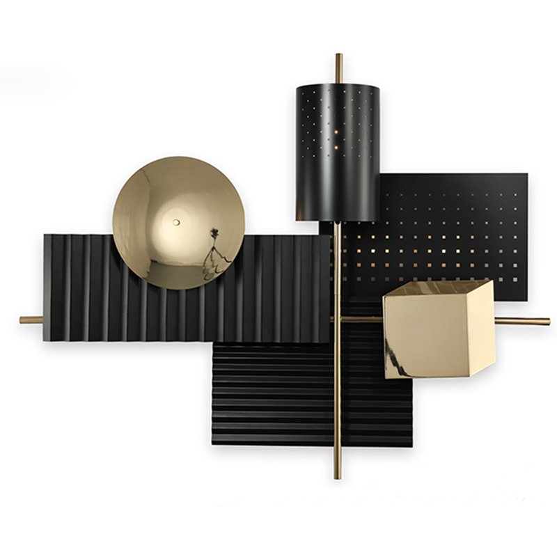Бра Abstra black&gold