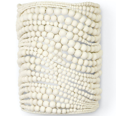 Бра Cream Color Beads Wavy Wall Lamp