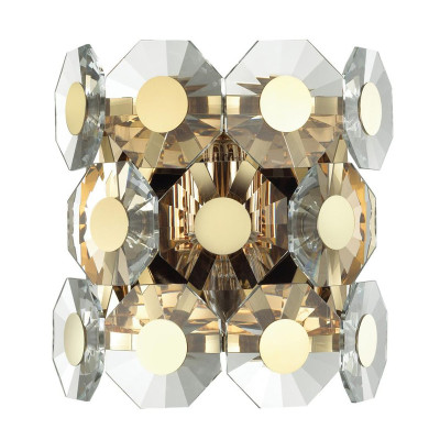 Бра Crystal Octagons Gold